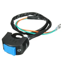 Мотоцикл ATV велосипед 7/" Руль головной светильник Точечный светильник ВКЛ-ВЫКЛ Выключатель синий