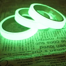 10 м 10 мм x 10 м светПредупреждение светильник высокой яркости лента ПВХ лента для хранения акриловая флуоресцентная Лента наклейки на стену DIY 1 шт