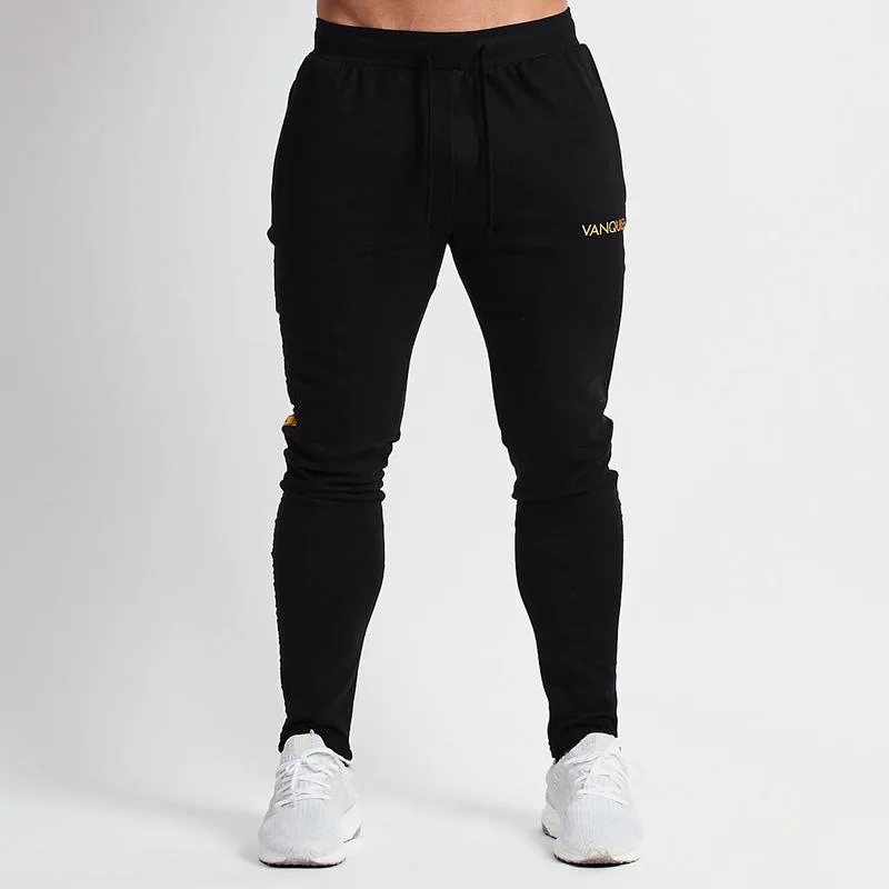 

New Vanquish Pants Men Joggers Sweatpants Trousers Gyms Fitness Bodybuilding Men's Patchwork Long Pants Pocket Brand Clothing