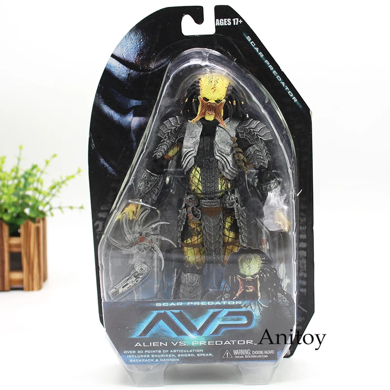 

NECA Alien vs Predators Masked Scar Predator and Scar Predator Action Figure Toy 21cm KT4611