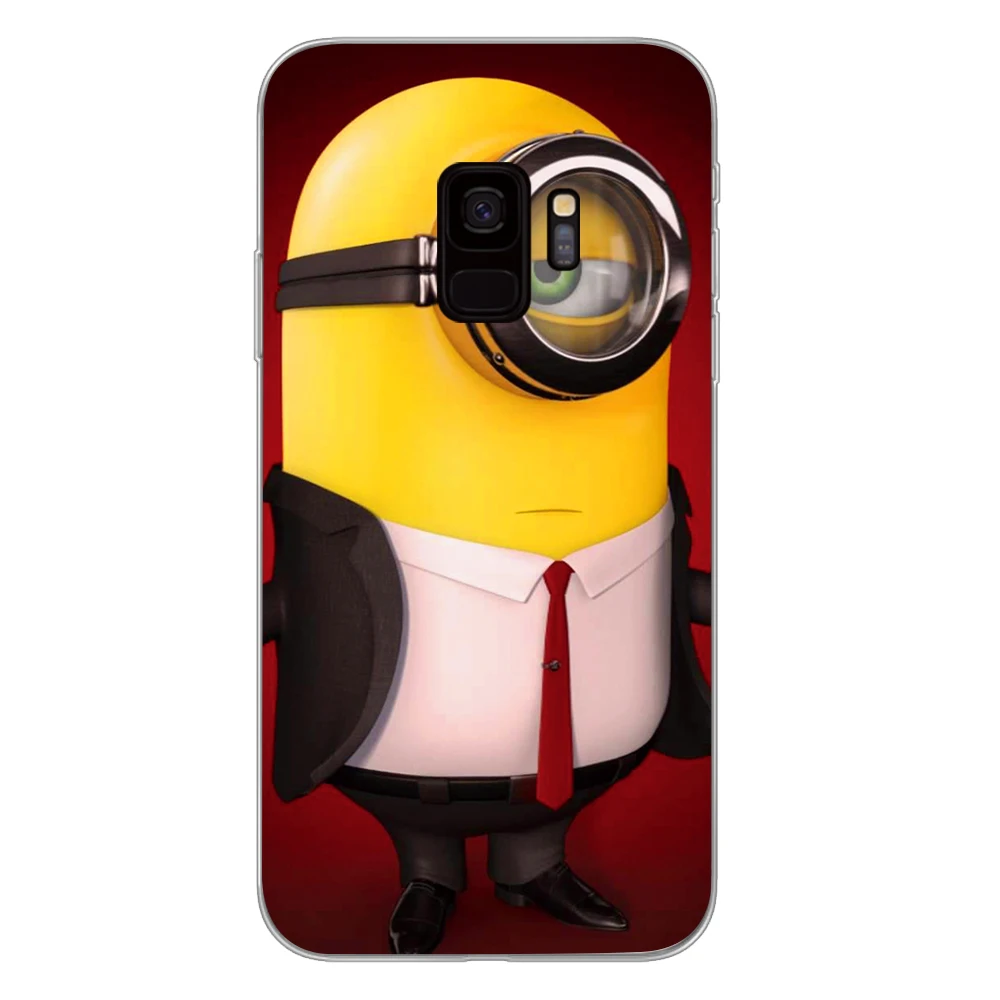 Cute Minions cartoon Phone Case for Samsung Galaxy S10 S10E S8 Plus S6 S7 Edge S9 S10e Plus Cover - Цвет: 4