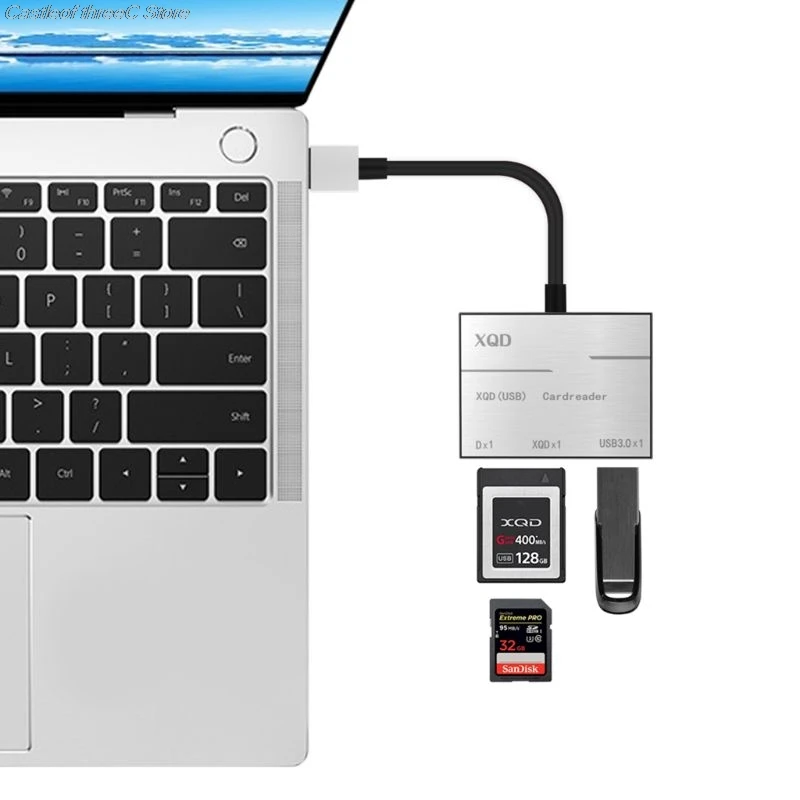 High Speed Aluminium Alloy Camera Photos Card Reader USB3 0 2 0 XQD Portable Flash Memory 3