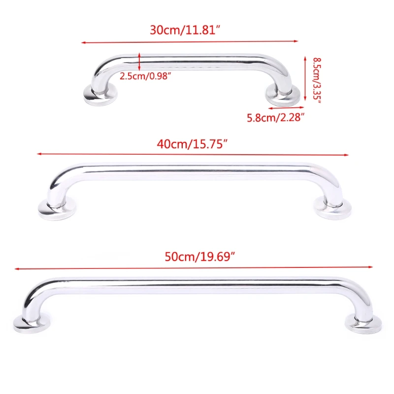 Нержавеющая сталь 30/40/50 см Ванная комната Ванна туалетный поручень захватить бар душ безопасности Поддержка ручка Полотенца стойки