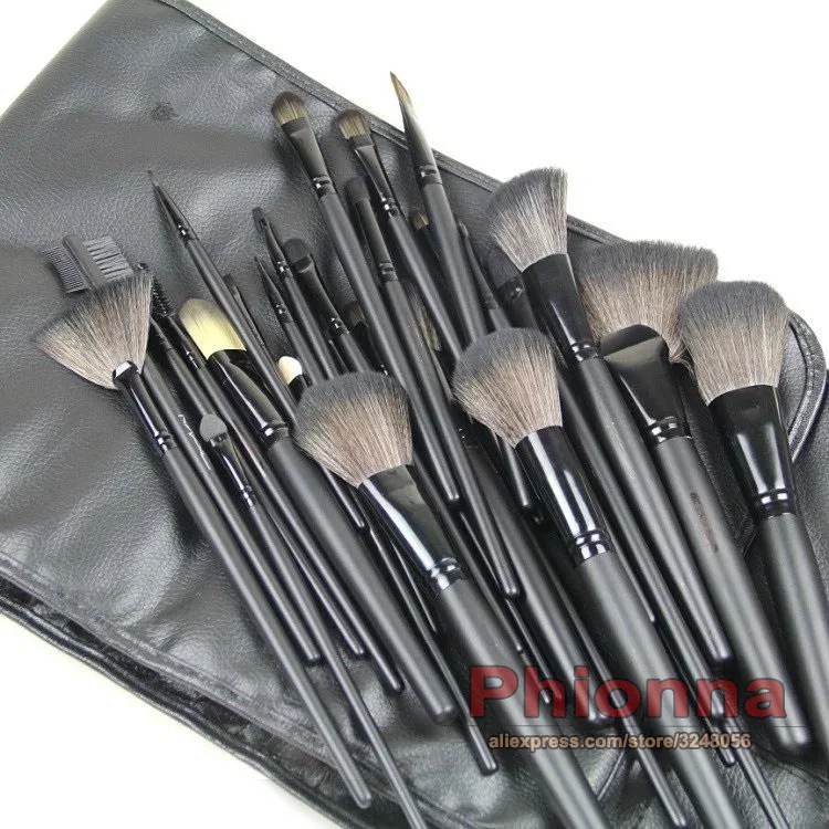 

New Professional 24Pcs Makeup Brushes Kit Cosmetic Makeup Brushes Set with Black Case