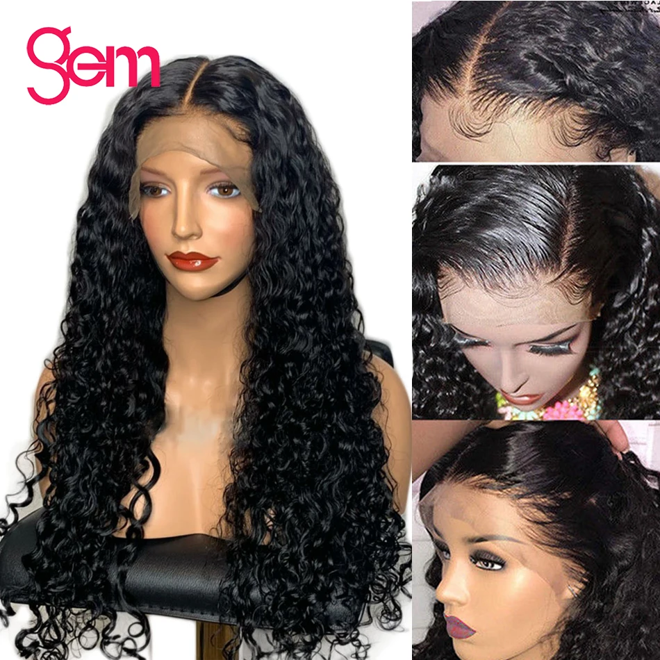 Water Wave Wig Lace Front Human Hair Wigs For Women Gem Beauty