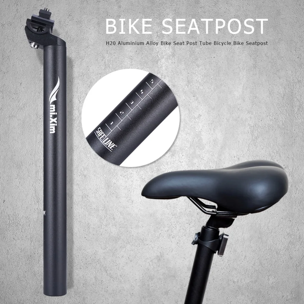 H20 алюминиевый сплав сиденье для горных велосипедов бумажный тубус MTB дорожный Велоспорт велосипедный велосипед Подседельный 25,4/27,2/28,6/30,4/30,8/31,6