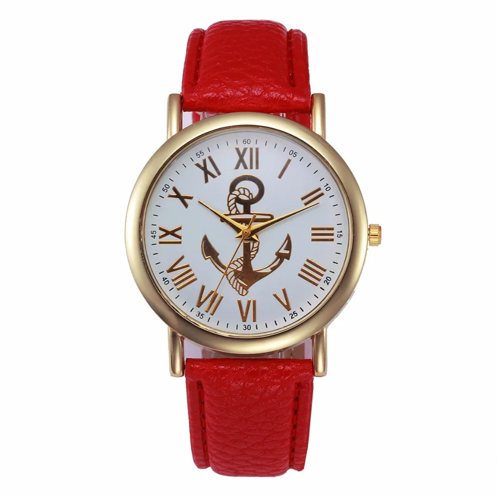 

100pcs/lot 8441 S drop anchor leather watch wrap quartz dress casual watch wholesale boat anchor lady watches summer design