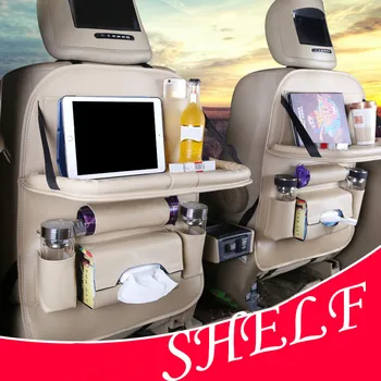 

50*60cm New car plate Car multi-function back bag Car leather storage bag Car interior storage bag plate