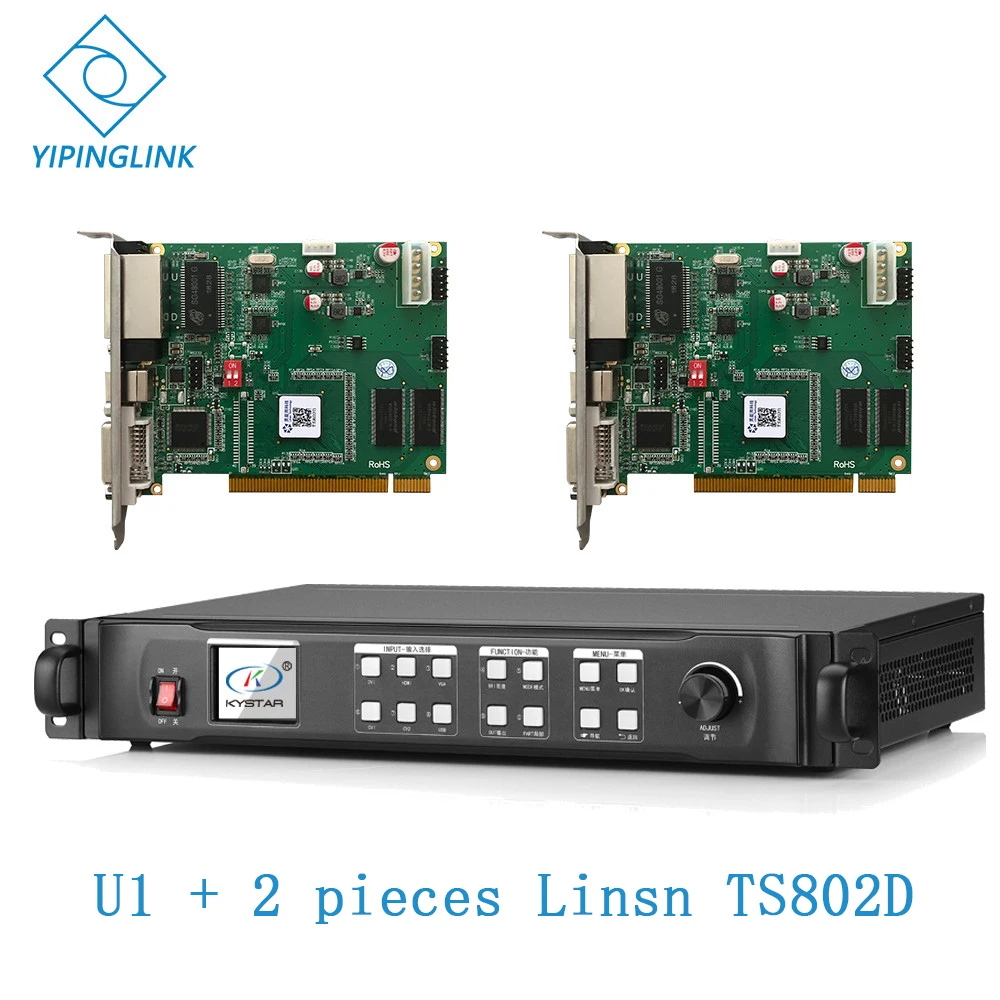 Kystar U1 светодиодный видеопроцессор KS600 английская версия с linsn TS802D или novastar MSD300