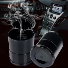 YCCPAUTO автомобильная пепельница, чашка для сигарет, пепельница для курения, держатель, банка, портативные автомобильные аксессуары для интерьера, чашки для монет, черный, 1 шт