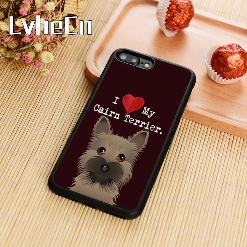 

LvheCn love ma cairn terrier dog Phone Case Cover For iPhone 4 5s SE 6 6s 7 8 plus 10 X Samsung Galaxy S6 S7 edge S8 S9 plus