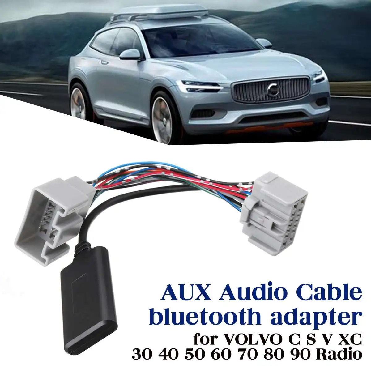 Автомобильный bluetooth Aux адаптер кабель для VOLVO C S V XC 30 40 50 60 70 80 90 радио автомобили электроника Аксессуары