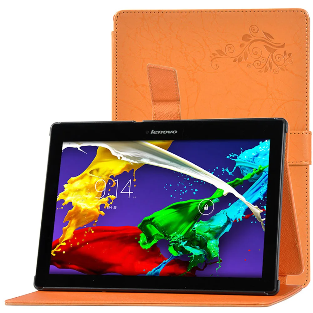 Модный защитный складной чехол-книжка из искусственной кожи с принтом для Lenovo TAB