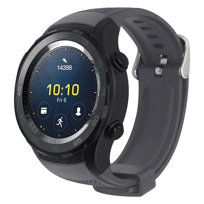 Ремешок силиконовый для Samsung Gear s2 резиновый спортивный браслет Galaxy Watch 42 мм Huawei