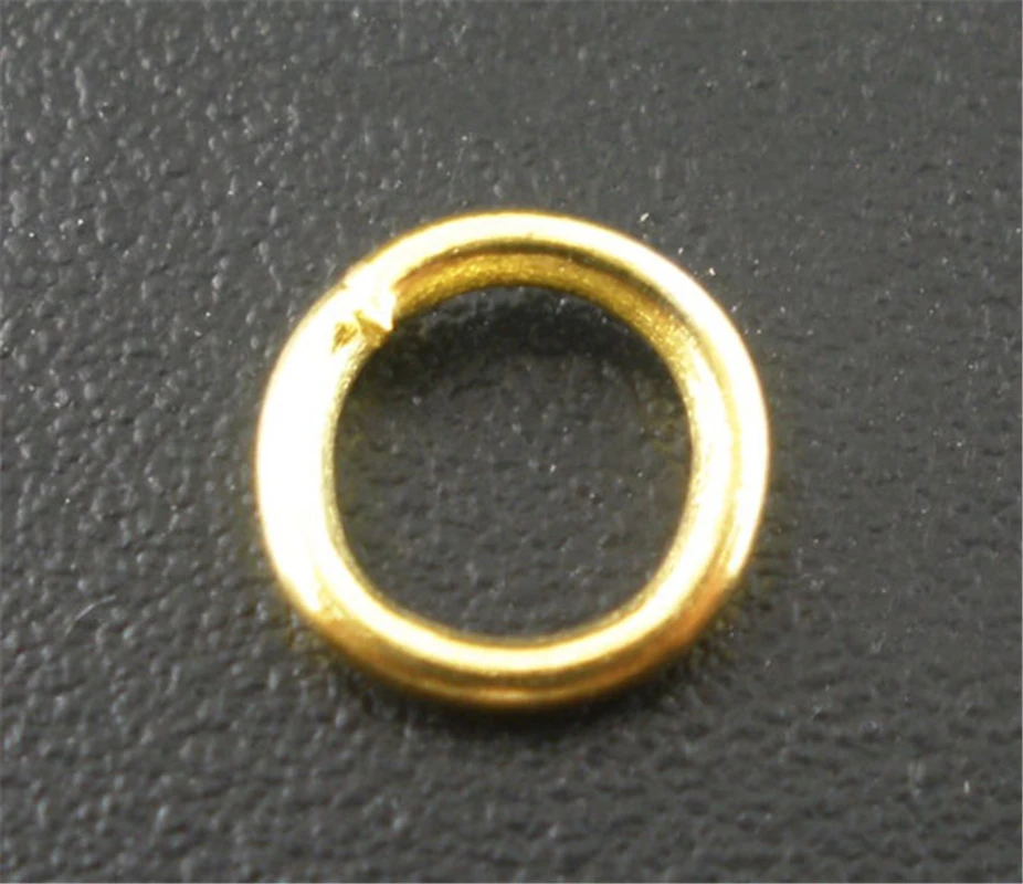 

DoreenBeads 500 PCs Gold color Open Jump Rings 6x1mm Findings (B03888), yiwu