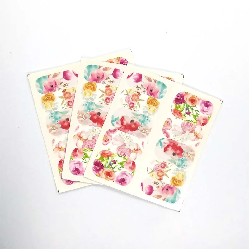 

Nail Stickers on Nails Blooming Flower Stickers for Nails Lavender Nail Art Water Transfer Stickers Decals A11