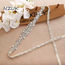 Хрустальные свадебные ремни атласная Свадебная лента пояс на свадьбное платье со стразами Пояс Свадебные аксессуары Y138S