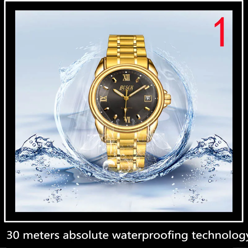 

Imported movement Counter genuine men's watch automatic mechanical watch Fashion trend waterproof quartz men's watch