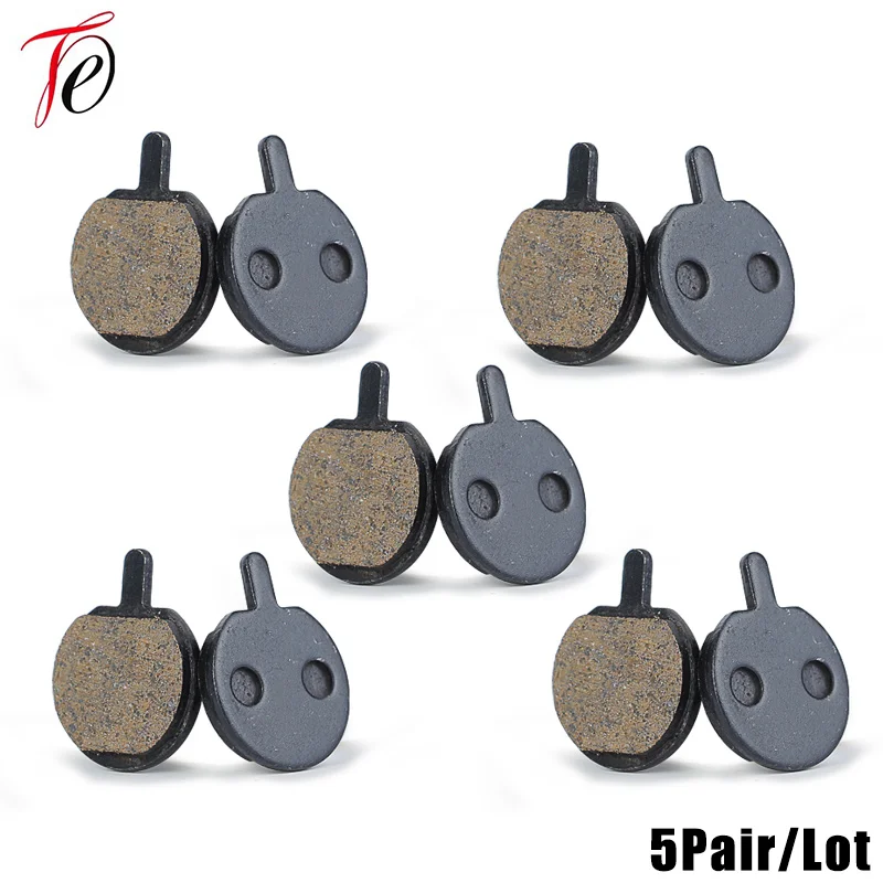 LeBycle 5 Pairs of Bike Disc Brake Pads Resin MTB Bicycle blocks for