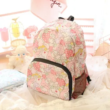 

Cute Cartoon My Melody Cinnamoroll Pompompurin Travel Backpack Leisure School Bag Foldable Bag Girls&Women