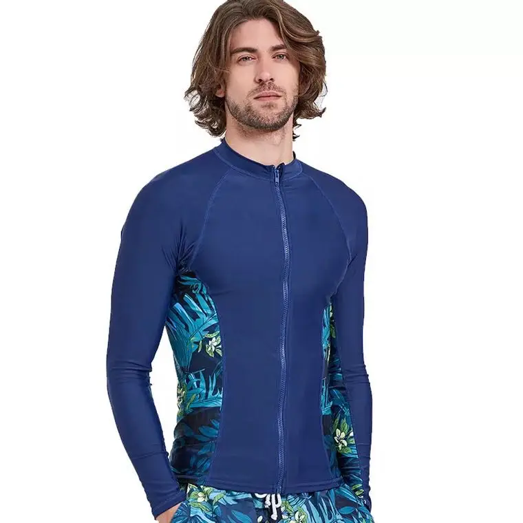 Sbart 2018 جديد ملابس السباحة الرجال السباحة قميص Rashguard ليكرا الغوص دعوى الشمس حماية تصفح طفح الحرس طويلة الأكمام ملابس السباحة