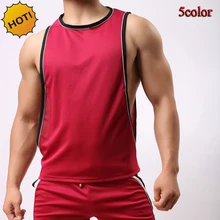 Хит, стильные летние свободные майки с большими манжетами, нейлоновая сетка, топы для мужчин, бодибилдинг, фитнес-тренинг, мужской жилет, 5 видов цветов