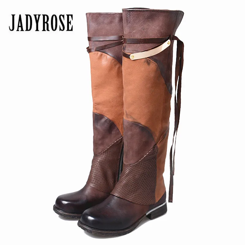 Jady Lining Flache Rose black Sexy Lining Brown Lange Neue Stiefel Über Winter Hohe Velvet Frauen brown Mode 2019 Botas Oberschenkel Patchwork Das Mujer Weibliche Herbst Knie black rrxdawFCq