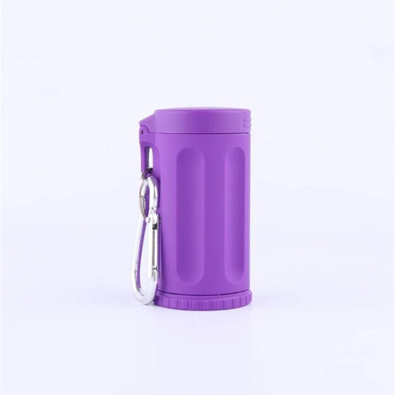 Durable Portable Mini Ashtray Pocket Ashtray Keychain Candy Color Car Ashtray Italy Outdoor Smoking Accessories Beach Ashtray - Цвет: purple