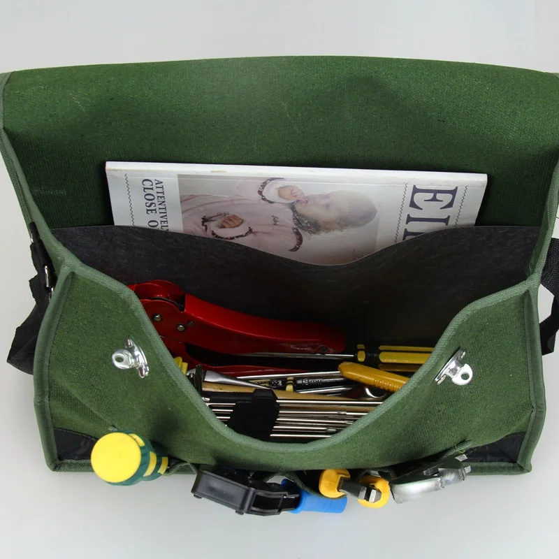 

Urijk 1PC Tool Bag Multifunction Waterproof Wearable Storage Repair Tools Belt Oxford Canvas Outdoor Working Shoulder Toolkit