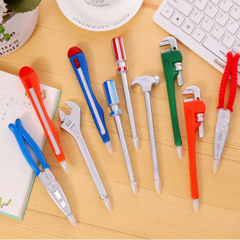 

Hot Sale Creative Simulation Hardware Tools Ballpoint Pens 0.5mm School Supplies Stationery For Kids Gift Free Shipping