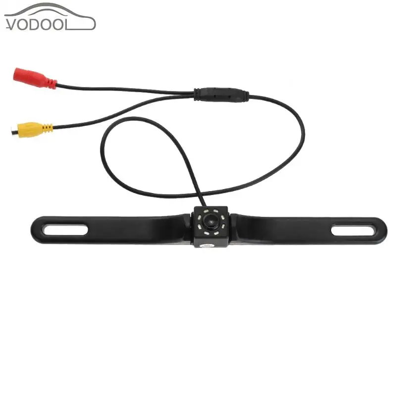 Goedkoop Waterdichte Auto Kenteken Frame Backup Achteruitrijcamera Auto 8 LED Nachtzicht 170 Groothoek Aluminiumlegering Achteruitkijkspiegel Cam