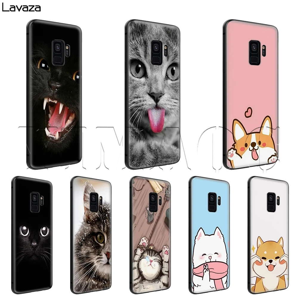 Lavaza милые собаки кошки Чехол для Samsung Галактики S6 S7 край J6 S8 S9 S10 плюс A3 A5 A6 A7 A8 A9 Note 8