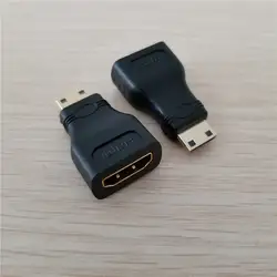 10 шт./лот HDMI адаптер Mini-HDMI позолоченный адаптер Женский Мужской конвертер Разъем для компьютера Камера Тетрадь