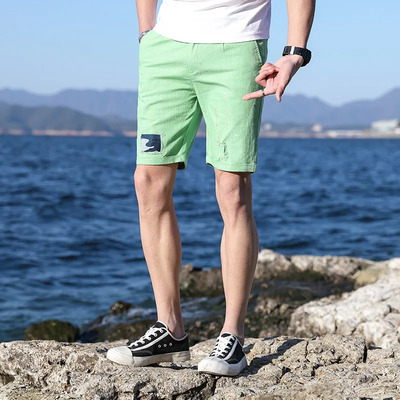 Хип-хоп летние мужские шорты для бега бегунов хлопковые свободные шорты до колена удобные короткие Hombre