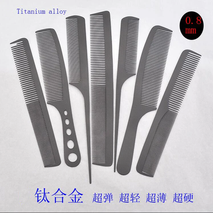 

2018 High quality Hair Comb Anti-static Titanium alloy Hair Brush Professional For Salon Hair Styling Tools Hairdressing Barbers