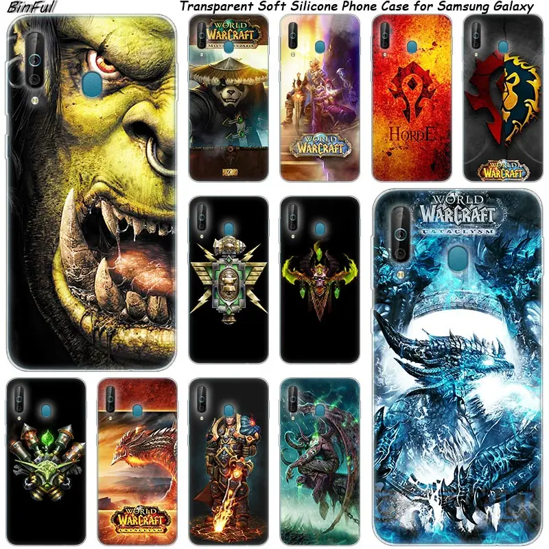 

World of Warcraft Silicone Phone Case For Samsung Galaxy A80 A70 A60 A50 A40 A40S A30 A20E A2CORE M40 Note 10 Plus 9 8 5 Fashion