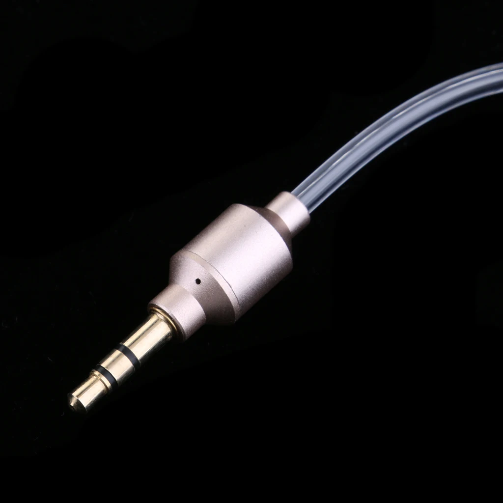 Anti-Radiation Mono Earphones 3.5mm Stereo Acoustic Hollow Air Tube Wired Earpiece Hands-free with Mic Headsets Lightweight