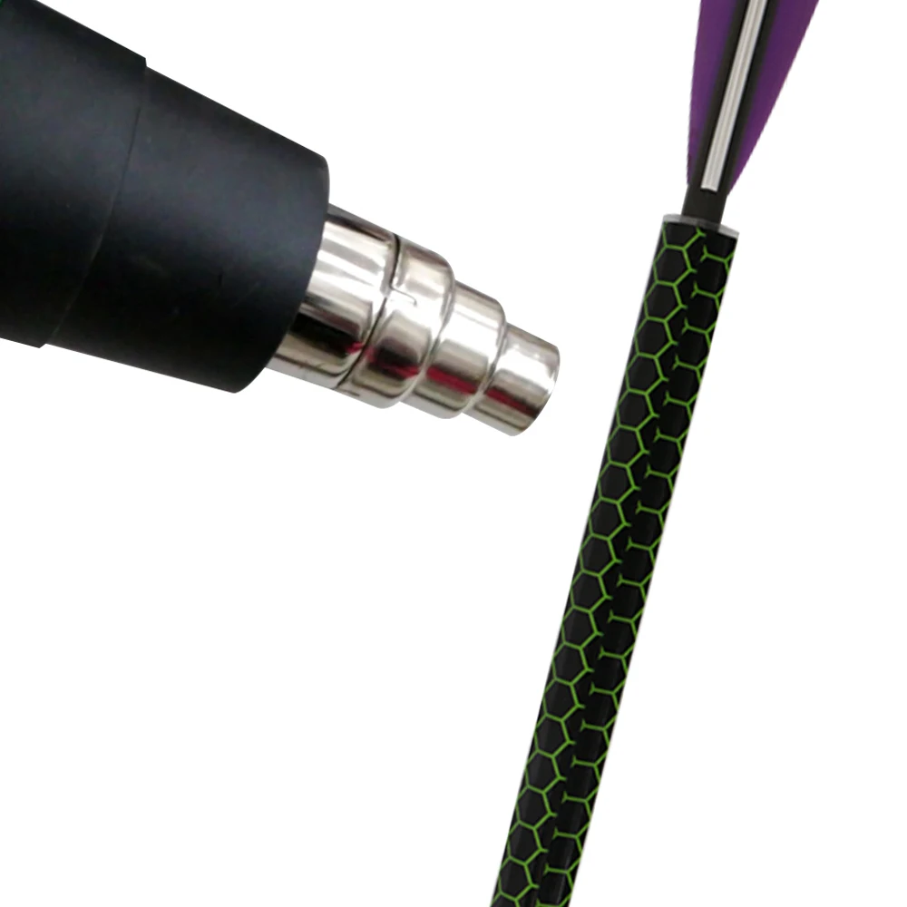 Toparchery 15 pcs Heat Shrinkable Wrap Arrow Shaft Stickers DIY Decorative Sticker Wrapin Bow