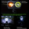 Luz delantera de la bicicleta de inducción inteligente, 4000mAh, recargable vía USB, luz LED de bicicleta de 800 lúmenes con bocina ► Foto 2/6