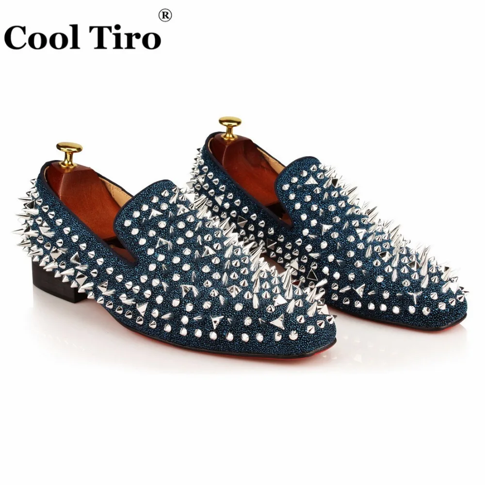 Spikes Loafers Men Flat (3)