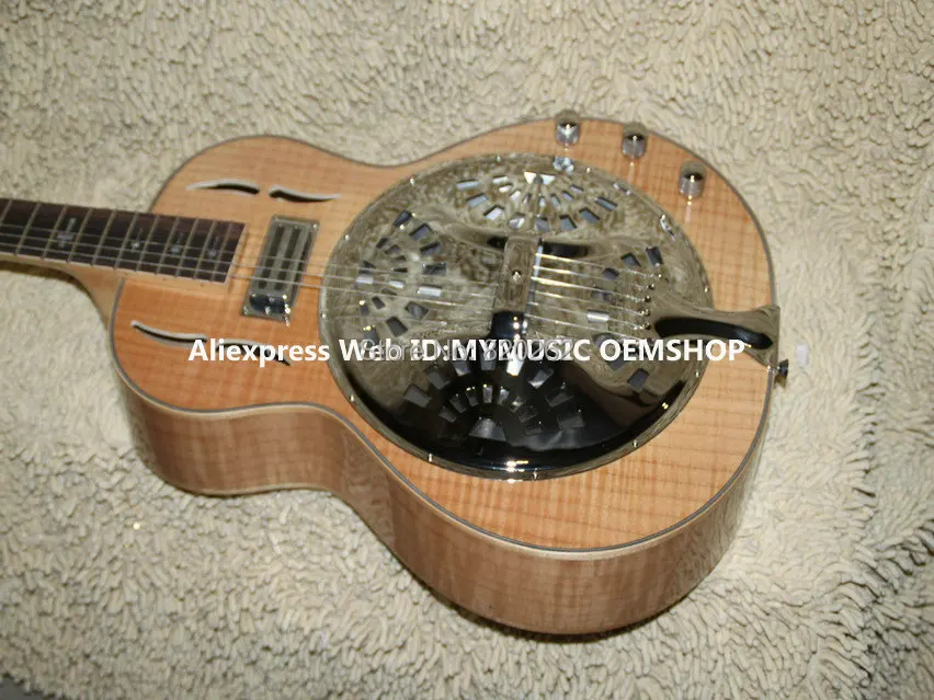 

Custom Shop Dobro Electric Guitar Natural wooden High Quality Wholesale Guitars
