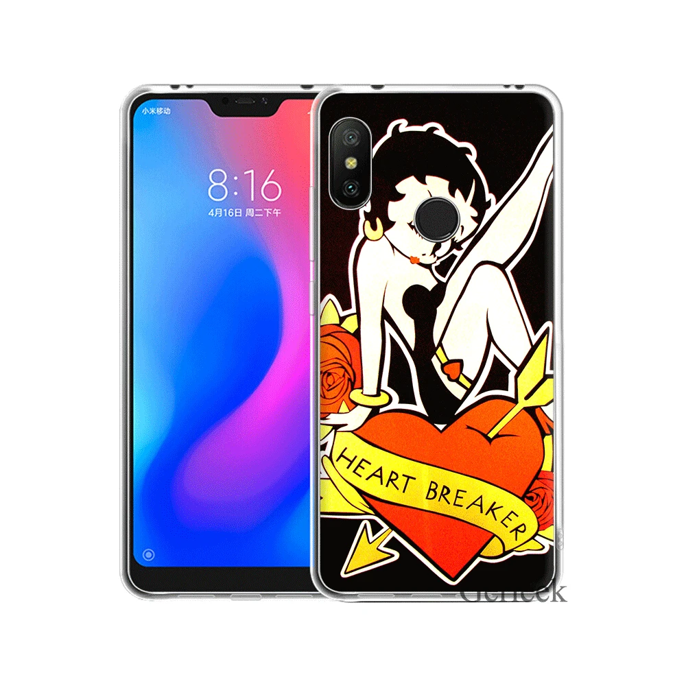 Чехол Desxz Betty Boop для Xiaomi Redmi Note 6 7 3 Pro 4 4X5 5A|Чехлы-накладки| |