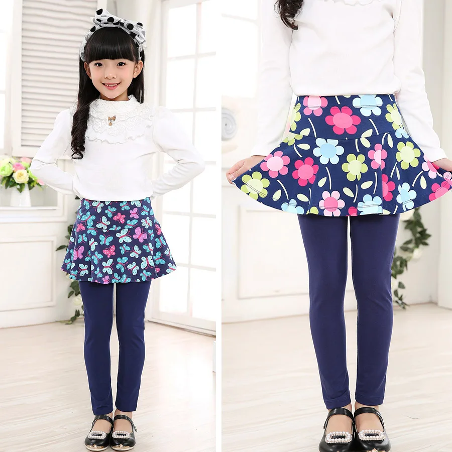 New Arrive Spring autumn girls leggings kids Skirt pants chindren pants