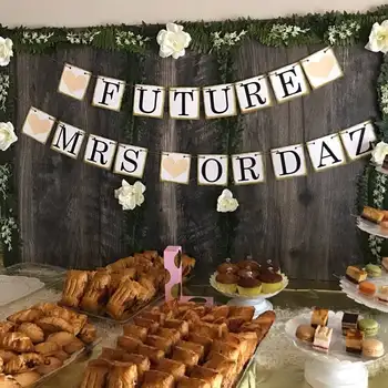 

Customize MR MRS Save The Date Banner - Wedding Garland - Sign - Photo Booth Props, Future Mrs Banner - Bridal Shower banner