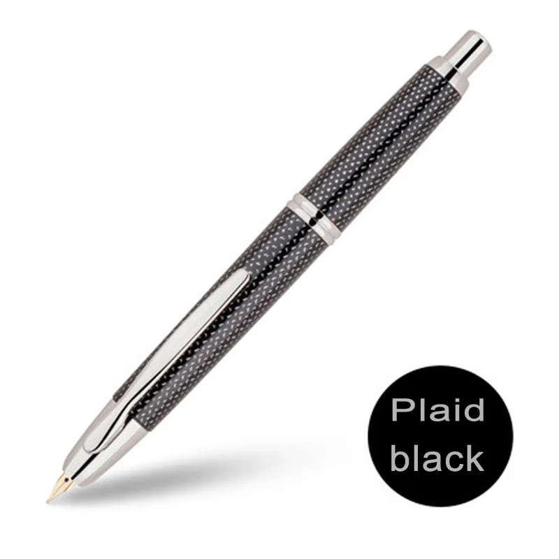 Пилот ручка Ограниченная серия 18 K золотая ручка офисная пишущая деловая Мужская Подарочная FC-1500R F острый M наконечник - Цвет: Plaid black