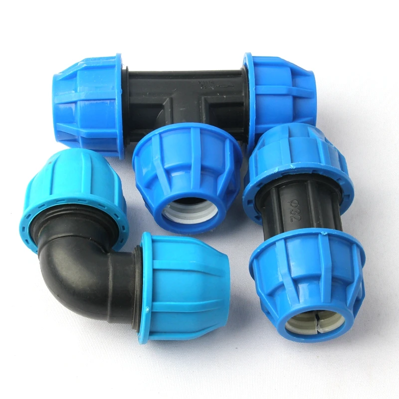 

2pcs/lot 32mm PE Elbow Tee Connector Agricultural Irrigation System Fittings Garden Water Pipe Connectors Hard Tube Quick Joint