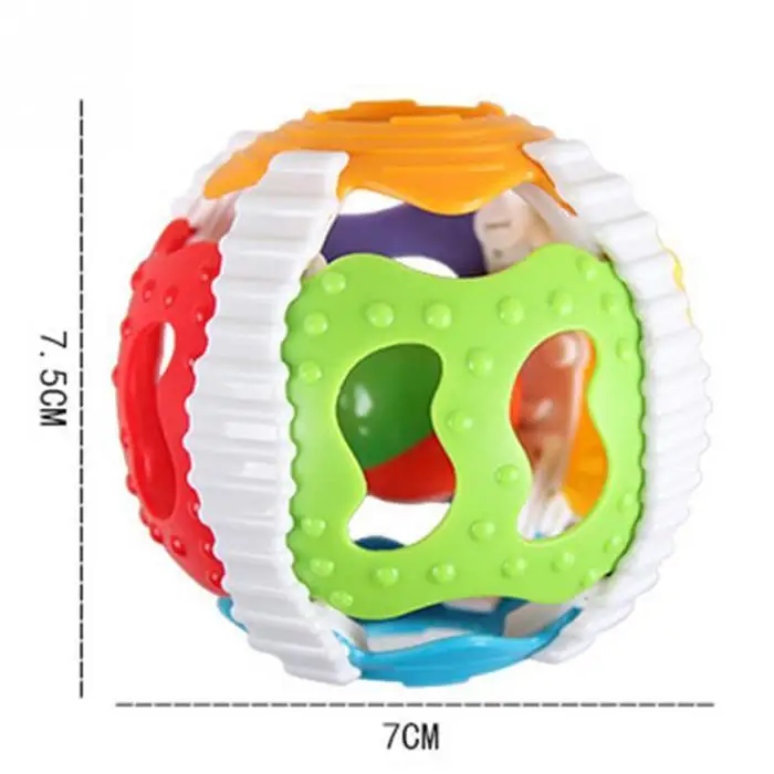 Лет погремушка повседневное 0 2 игрушка мяч унисекс музыкальный дом цвет Multi Детские полые люминесцентные ручной