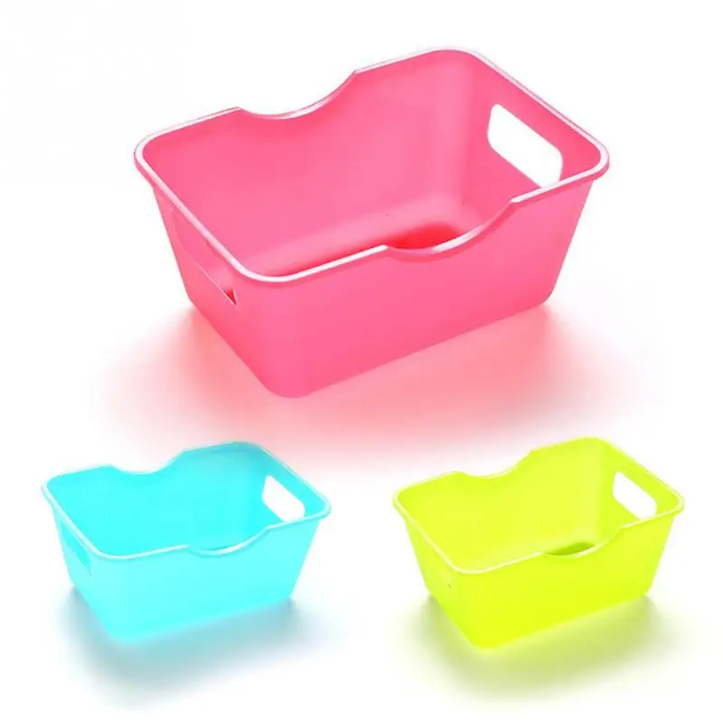 

Multi-function Plastic Table Desk Organizer Storage Box Portable Room Desk Kitchen Organize Storage Basket With Handle