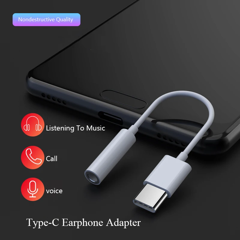 Тип C до 3,5 мм разъем кабель для наушников адаптер AUX аудио разъем для наушников конвертер для huawei mate 20 P20Pro Xiaomi Mi8 6 Mix 2