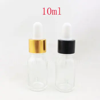 

10ml empty clear essential oil glass bottle with dropper 10cc sample display container,glass dropper vials , cosmetic packaging